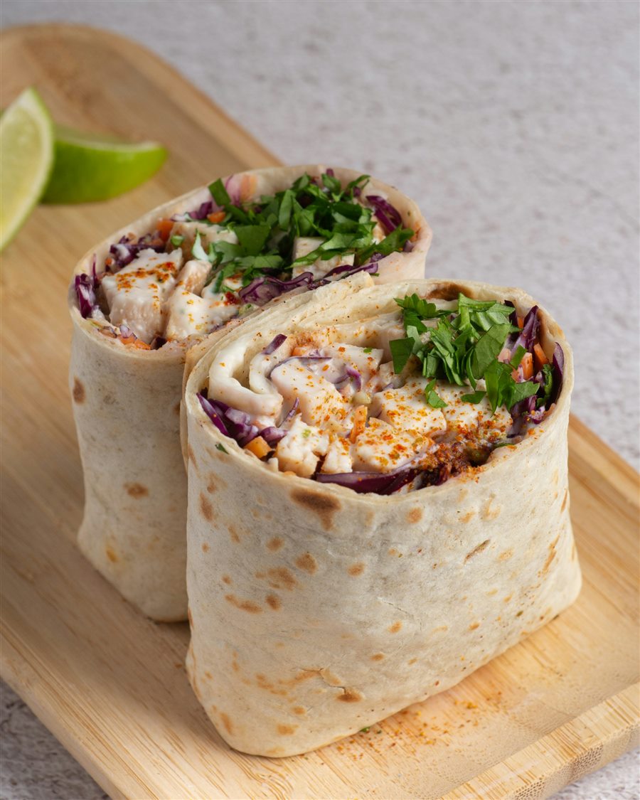 Fresh chicken wraps